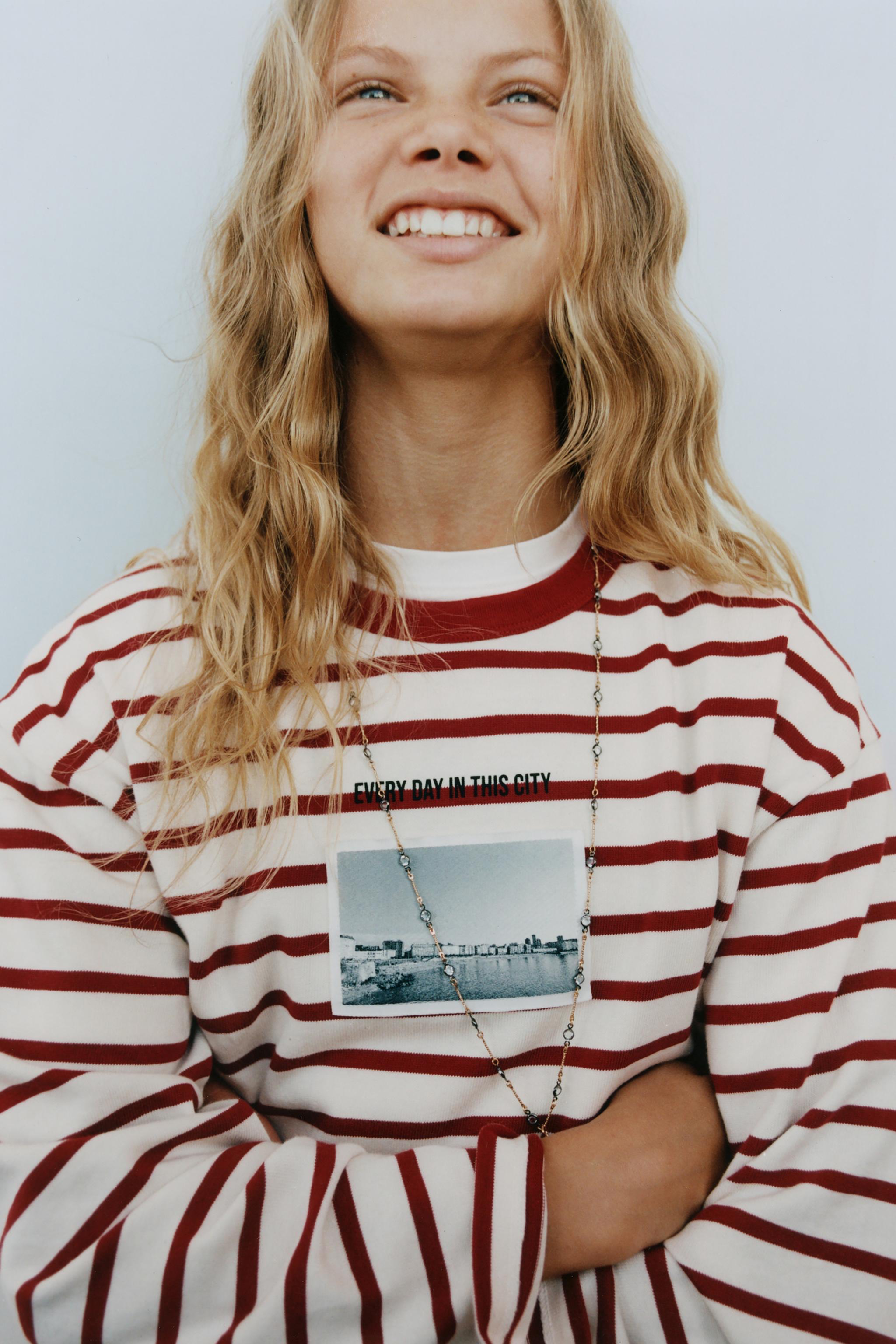 T-SHIRT A RAYURES VILLE CORUÑA